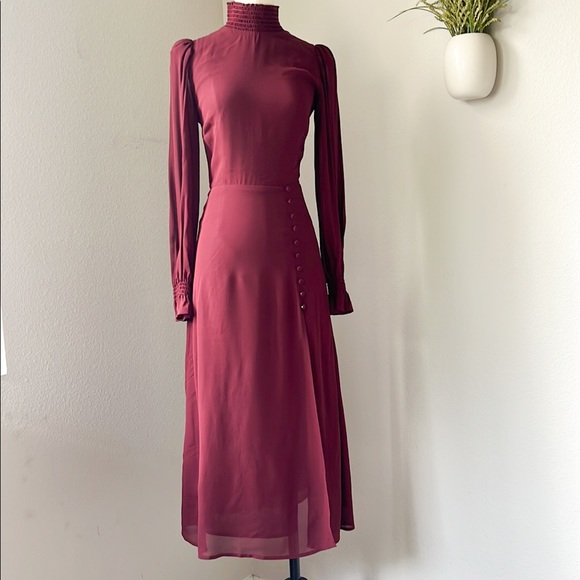 NWOT Reformation Stevi Long Sleeve Midi Dress - Picture 5 of 14
